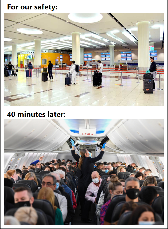 Airline mask exemption absurdity