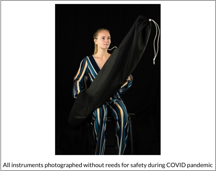 Bassoon with protective bag