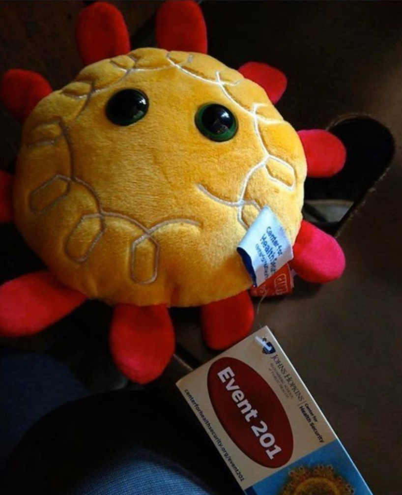 Event 201 Coronavirus Plushie